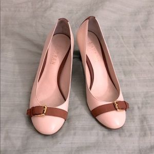 White and tan Ralph Lauren shoes